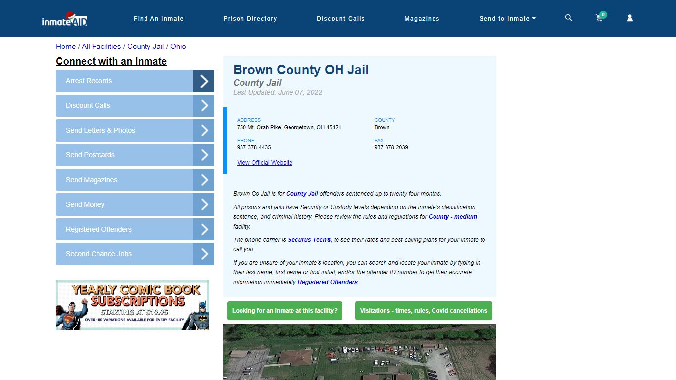 Brown County OH Jail - Inmate Locator - Georgetown, OH